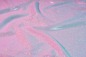 Wall Mural - iridescent neon background. holographic abstract soft pastel colors backdrop. hologram foil aestheti