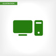© Stanislav - Computer  vector icon , lorem ipsum Flat design