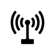 Wireless signal antenna icon. Internet flat icon symbol for applications.
