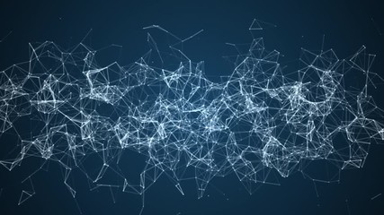 Wall Mural - network business technology video background