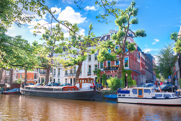 Wall Mural - canal in amsterdam