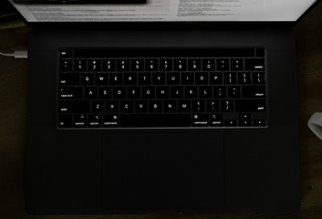 keyboard and typing for tech and hacking and work from home office