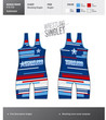 © re2deer - Singlet vector template. Wrestling tricot design template