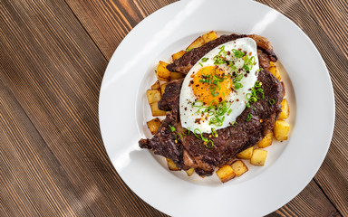 Poster - Beefsteak with fried egg