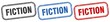 © Aquir - fiction square isolated sign set. fiction stamp