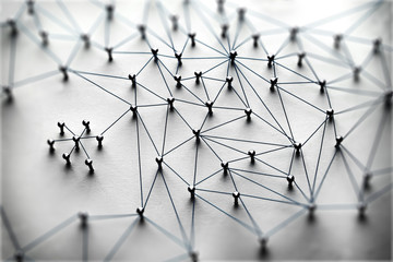 linking entities. monotone. networking, social media, sns, internet communication abstract. small ne