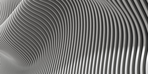 Aufkleber - 3d abstract render of  concrete parametric pattern.