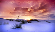 Sunset Over White Sands New Mexico