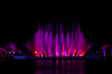 Fototapeta Łazienka - Amazing fantastic colorful fountain with blight at seaside.