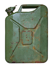Isolated Grungy Jerry Can
