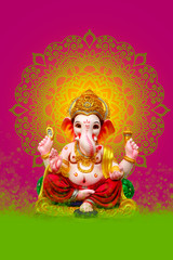 Poster - Lord Ganesha , Indian Ganesha Festival