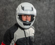 © Philipimage - portrait of senior biker with helmet