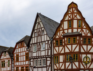 Poster - gorgeous half-timbered house skyline in historic Limburg