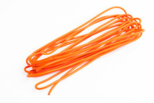 Electric Orange Wire Isolated On White Background.