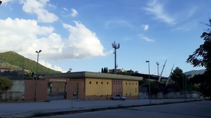 Wall Mural - Paesaggio urbano Giffoni Valle Piana,Sud Italia,Agosto 2020.