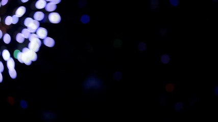 Wall Mural - defocused view of fireworks