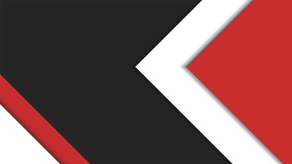 Wall Mural - Background, Wallpaper. Simple Shape With Red, White, Black color. Design Vector Graphic Minimalist.