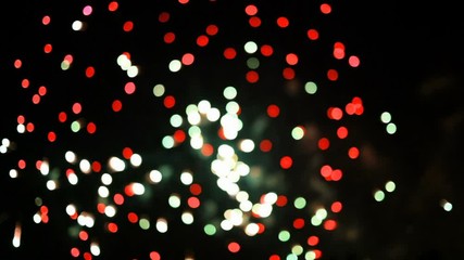 Wall Mural - colorful fireworks, slow motion