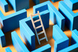 © 365mm/Stocksy - Mockup of maze with ladder