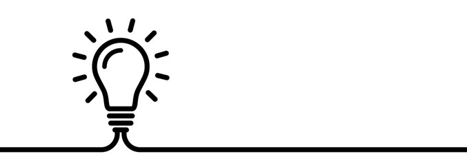 Wall Mural - lightbulb creative concept. idea symbol. sign bulb isolated on white beckground. business idea - sto