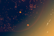 Abstract Ethereal Bubble Background