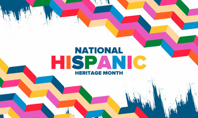 national hispanic heritage month in september and october. hispanic and latino americans culture. ce