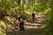 © olgalisa88 - Father walks along a forest trail with his little daughter