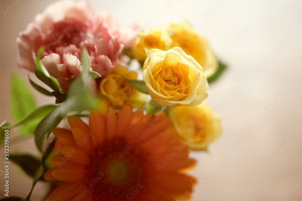 Acrylic Prints 黄色いバラとオレンジのガーベラの花束 Nikkel Art Acrylic Prints 黄色いバラとオレンジのガーベラの花束 Nikkel Art