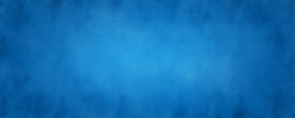 Wall Mural - blue background with grunge texture, elegant luxury backdrop painting, soft blurred texture in cente