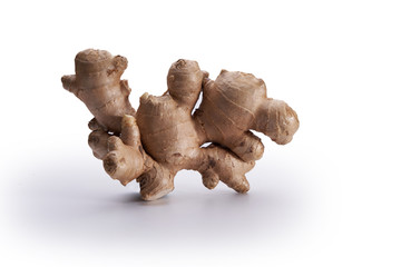 Wall Mural - ginger root with clipping path on white background