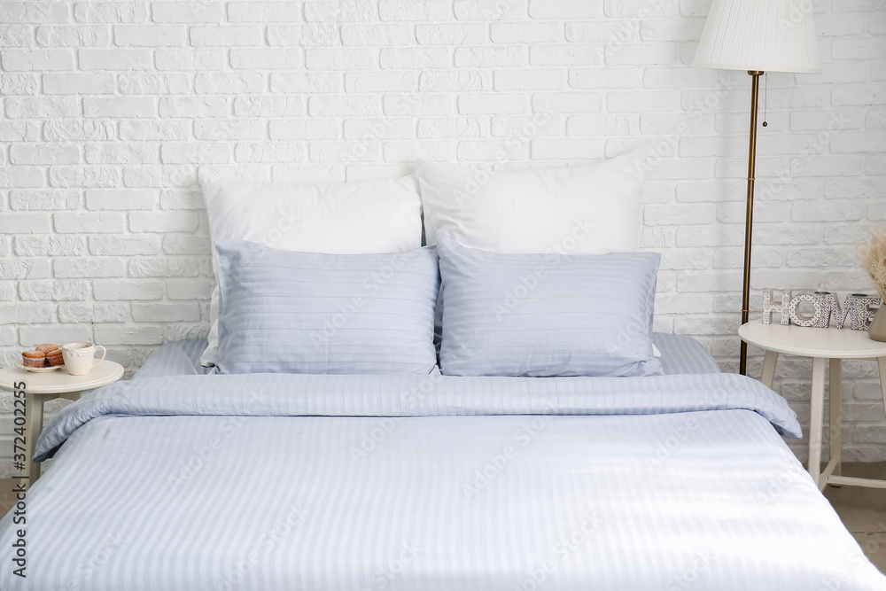 Interior of modern stylish bedroom