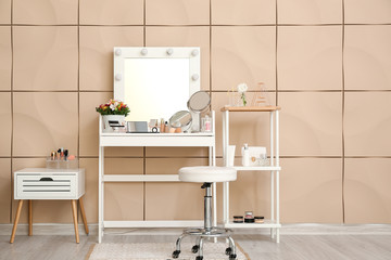 Wall Mural - Stylish interior of modern dressing room