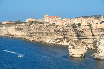 Canvas Print - Bonifacio at island Corsica