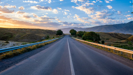 Wall Mural - road to the mountains