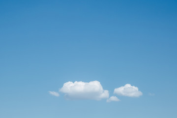 Wall Mural - natural fluffy white clouds on blue sky