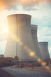 © JackF - View of Nuclear Power Plant on cloudy sky background