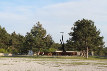 Trieste, Italy - April 22, 2017: The Foiba Di Basovizza, A National Monument