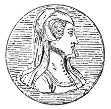 Catherine De' Medici, Was An Italian Noblewoman Who Was Queen Consort Of France In The Old Book Encyclopedic Dictionary By A. Granat, Vol. 3, S. Petersburg, 1896