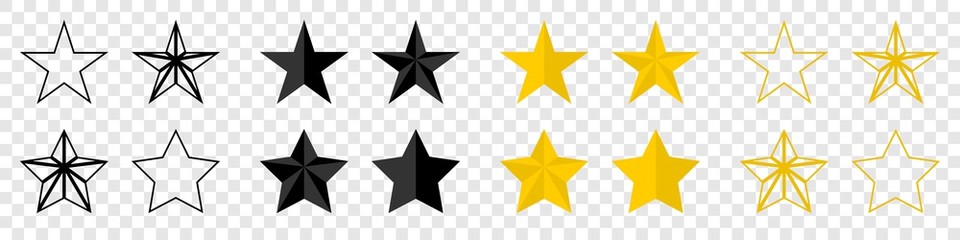 Wall Mural - stars. stars vector icons. black stars, isolated. star vector icons, isolated. vector illustration
