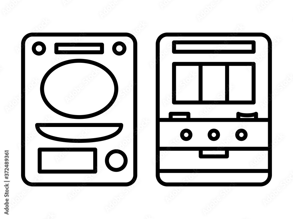 Leinwandbilder アイコン パチスロ パチンコ スロット イラスト Abbild Nissat