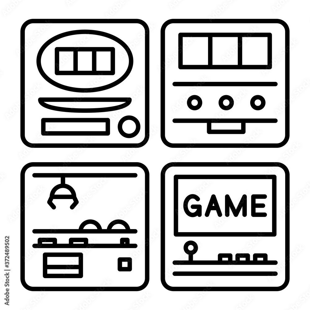 アイコン パチンコ スロット Ufoキャッチャー ゲームセンター イラスト Wall Mural Nissat アイコン パチンコ スロット Ufoキャッチャー ゲームセンター イラスト Wall Mural Nissat