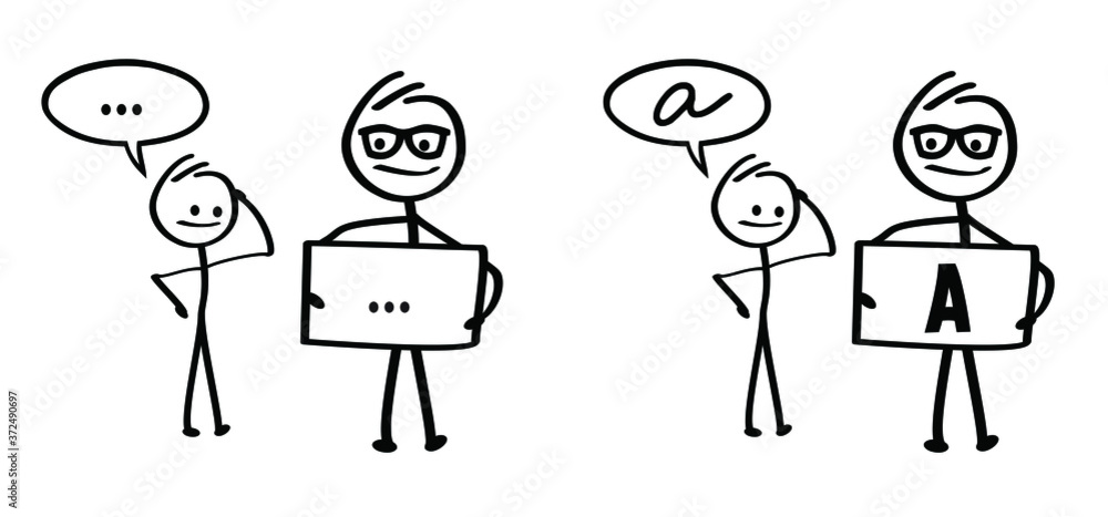 Vector de Stock Kids playing running, jumping Happy smile stickman ...