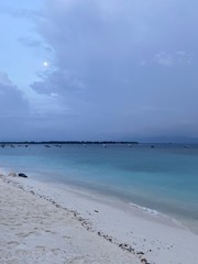 Sticker - Plage de nuit à Gili T, Indonésie