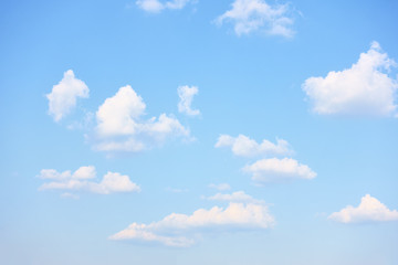 Wall Mural - blue sky with rare white clouds,