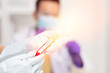 © naraichal - Science people hold negative result of blodd from Corona virus diagnostic result