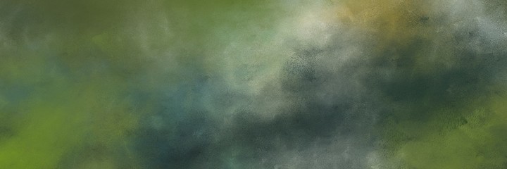 Poster - amazing abstract painting background graphic with dark olive green and dark gray colors and space for text or image. can be used as horizontal background texture