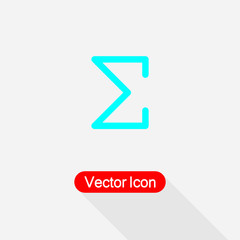 Sigma Mathmatics Icon Vector Illustration Eps10