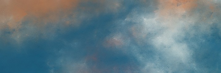 Leinwandbilder - beautiful teal blue and dark gray color background with space for text or image. vintage texture, distressed old textured painted design. can be used as header or banner