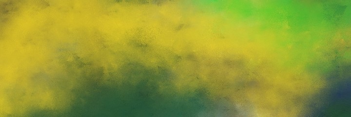 Poster - stunning yellow green, dark slate gray and olive drab colored vintage abstract painted background with space for text or image. can be used as horizontal header or banner orientation