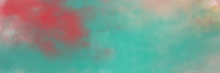 Poster - stunning abstract painting background texture with cadet blue and rosy brown colors and space for text or image. can be used as horizontal background texture